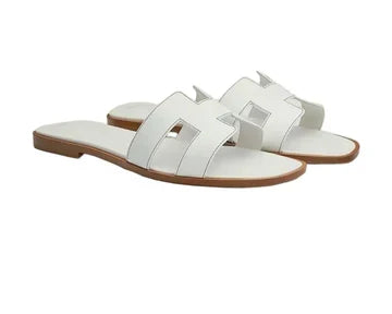 Hermes slides white